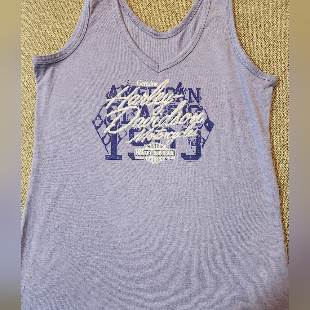 Harley-Davidson Purple Sleeveless Tank Top